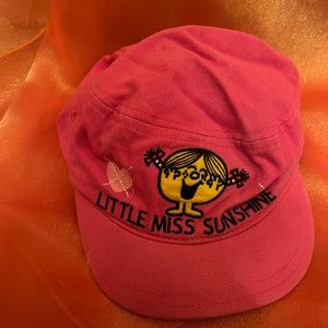 VINTAGE RARE  Little Miss Sunshine embroidery pink cap